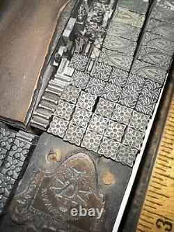 Printing Blocks Lead Ornamental Borders Dingbats Nice Variety, Beautiful! XB