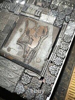 Printing Blocks Lead Ornamental Borders Dingbats Nice Variety, Beautiful! XB