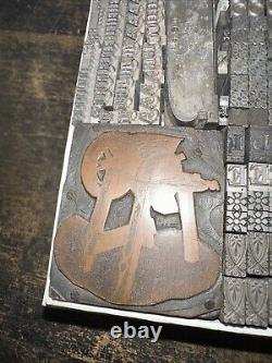 Printing Blocks Lead Ornamental Borders Dingbats Nice Variety, Beautiful! XC