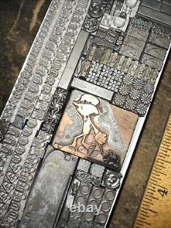 Printing Blocks Lead Ornamental Borders Dingbats Nice Variety, Beautiful! XC
