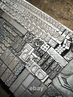 Printing Blocks Lead Ornamental Borders Dingbats Nice Variety, Beautiful! XC