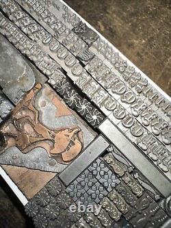 Printing Blocks Lead Ornamental Borders Dingbats Nice Variety, Beautiful! XC