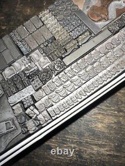 Printing Blocks Lead Ornamental Borders Dingbats Nice Variety, Beautiful! XC
