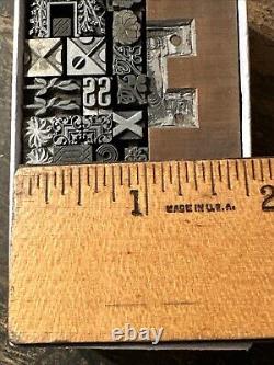 Printing Blocks Ornamentals Borders Dingbats. Wonderful Variety! #42