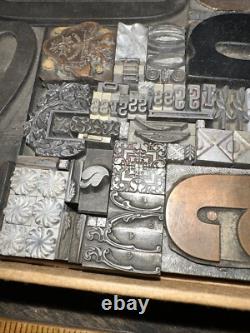 Printing Blocks Ornamentals Borders Dingbats. Wonderful Variety! #60 Beautiful