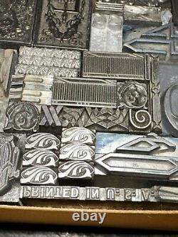 Printing Blocks Ornamentals Borders Dingbats. Wonderful Variety! MM