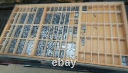 Printing Letter Press Drawer Full Of Letter Number Font Type Drawer C