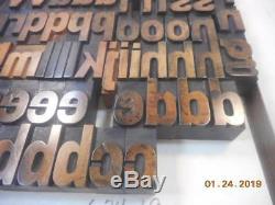 Printing Letterpress Printer Block, Wood Alphabet Unmarked Antique, Printer Cut