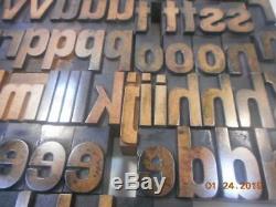 Printing Letterpress Printer Block, Wood Alphabet Unmarked Antique, Printer Cut