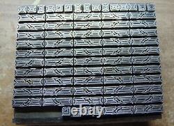 Printing Letterpress Printers Block All Lead Beautiful Leaf Boarder