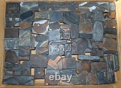 Printing Letterpress Printers Block Large Lot Of Mostly Bicycle Parts