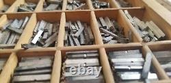 Printing Press Letters Type Upper Lower Punctuation Numbers Drawer included