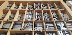 Printing Press Letters Type Upper Lower Punctuation Numbers Drawer included