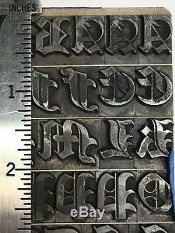Priory Black Text 48 pt Letterpress Type Vintage Metal Printing Sorts Font