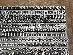 RARE Antique VTG 12pt ATF Post Monotone Letterpress Print Type A-Z Letter # Set