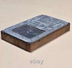 Radiation Detected Vintage Printing Letterpress Printers Block Workplace Safety