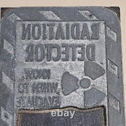 Radiation Detected Vintage Printing Letterpress Printers Block Workplace Safety