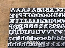 Rare Antique VTG 36pt Inline Cooper Letterpress Print Type Letter # Set