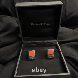 Rare Men's Pantone Universe Cufflinks Lipstick Red