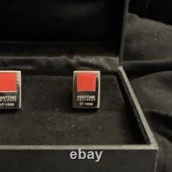 Rare Men's Pantone Universe Cufflinks Lipstick Red