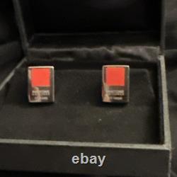 Rare Men's Pantone Universe Cufflinks Lipstick Red