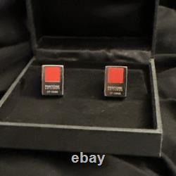 Rare Men's Pantone Universe Cufflinks Lipstick Red