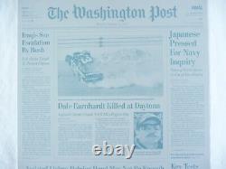 Rare Nascar Dale Earnhardt Killed Daytona Newspaper Printing Plate Intimidator 3