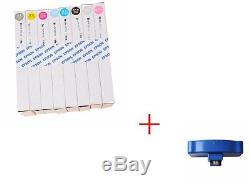 Refillable Ink Cartridge For Epson Stylus Pro 7800/9800 + FREE chip re-setter