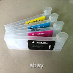 Refillable Ink Cartridge With Funnel For Roland Mimaki Mutoh Large Format Print