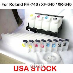 Roland Continuous Ink System for VS-300/VS-420 4 Bulk Bottles with 8 Cartridges