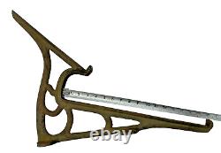 Set of Letterpress Hamilton Type Cabinet Cast Iron Brackets