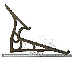 Set of Letterpress Hamilton Type Cabinet Cast Iron Brackets