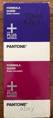 Set of Pantone FORMULA GUIDE / Solid Coated & Uncoated Swatch Fan Books 2010
