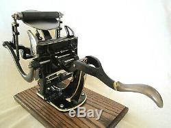 Sigwalt Chicago #10 1 Roller Platen Letterpress Mint Condition Set Up + Extras