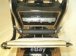 Sigwalt Chicago #10 1 Roller Platen Letterpress Mint Condition Set Up + Extras