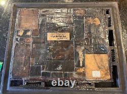 Stephenson Blake & Co Vintage Letterpress Typeset Printing Block Collage Art