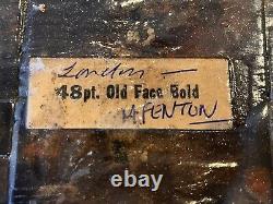 Stephenson Blake & Co Vintage Letterpress Typeset Printing Block Collage Art