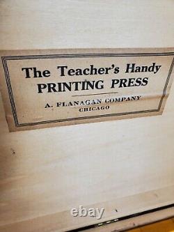 Teacher's handy printing press letters, numbers, symbols Flanagan co