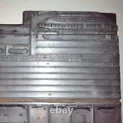 The White Motor Company Vintage Printing Letterpress Printers Block Huge 9 inch