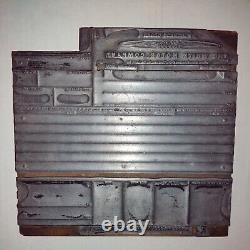 The White Motor Company Vintage Printing Letterpress Printers Block Huge 9 inch