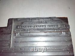 The White Motor Company Vintage Printing Letterpress Printers Block Huge 9 inch