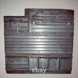 The White Motor Company Vintage Printing Letterpress Printers Block Huge 9 inch