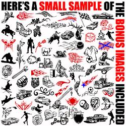 Tribal Clipart-vinyl Cutter Plotter Images-eps Vector Clip Art Sign Graphics CD