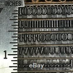 Typo Roman 18 pt Letterpress Type Vintage Metal Printing Sorts Font Fonts