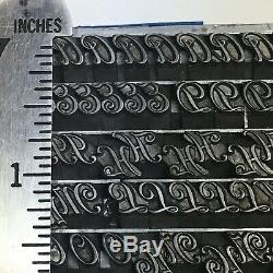 Typo Slope 24 pt Letterpress Type Vintage Metal Lead Sorts Font Fonts Print