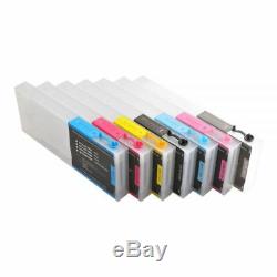 USA! 8pcs Epson Stylus Pro 4800 Refill Ink Cartridges with Chip & Resetter