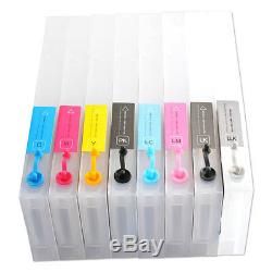 USA 8pcs Refill Ink Cartridge for E pson Stylus Pro 4800 220ml with 4 Funnels