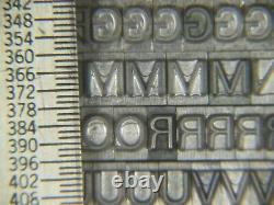 Unknown Font Name 18 pt. Letterpress Metal type Printers Type