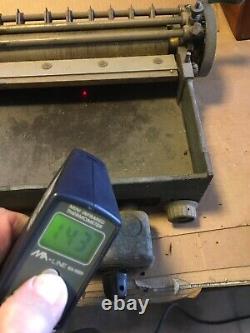Used Vintage Letterpress Printing & Labeling POT Devin Mod. 140, 10, Hot Gluing