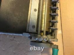 Used Vintage Letterpress Printing & Labeling POT Devin Mod. 140, 10, Hot Gluing
